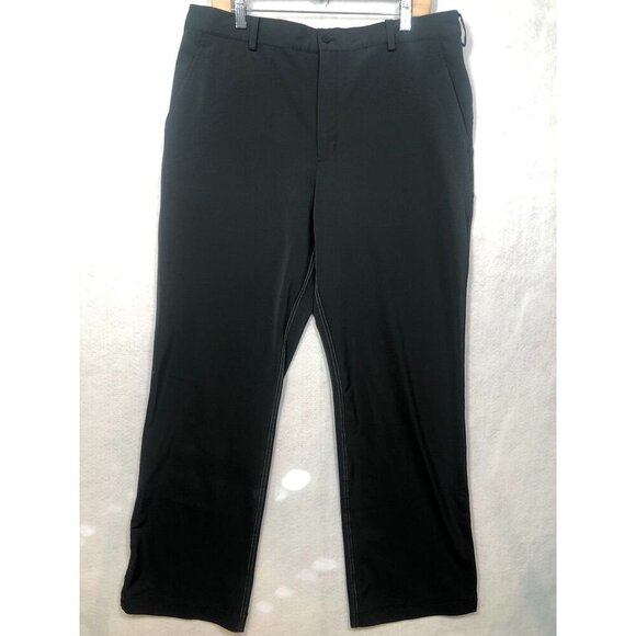 Nike Golf Pants Fit Dry Dri-Fit 341623 Black Flat Front Tagged Men's Size 36x30 - Picture 1 of 7